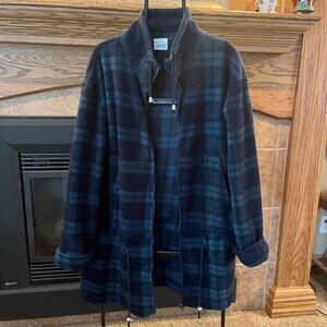 Nice Fleece Plaid Jacket Size L